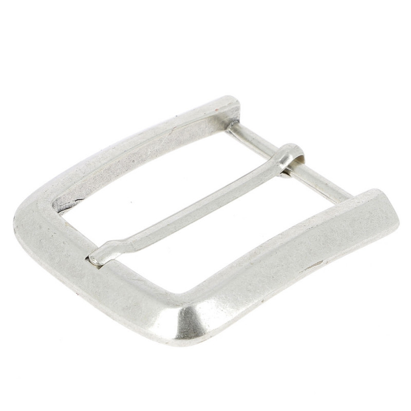 Boucle de ceinture  sans nickel couleur argent large Tucker