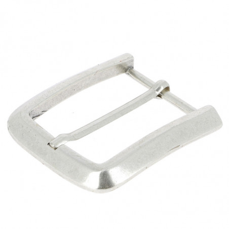 Boucle de ceinture  sans nickel couleur argent large Tucker