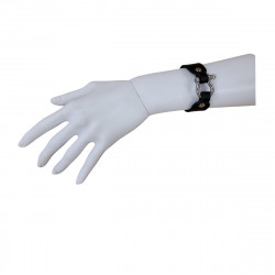 Bracelet manille cuir et galuchat, Tucker