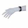 Bracelet manille cuir et galuchat, Tucker