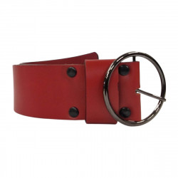 Ceinture femme large cuir rouge,  pour un style élégant et durable ! Tucker