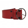 Ceinture femme large cuir rouge,  pour un style élégant et durable ! Tucker