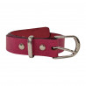 Ceinture girly , cuir rose,  Atelier Résonance