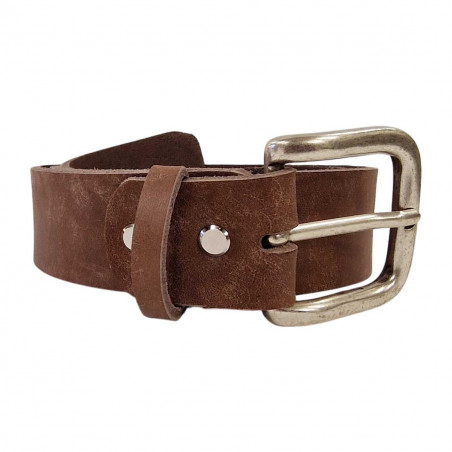Ceinture homme cuir marron, Tucker. Ceinture personnalisée, idée cadeau