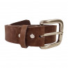 Ceinture homme cuir marron, Tucker. Ceinture personnalisée, idée cadeau