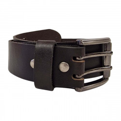 Ceinture homme cuir double ardillon,  Tucker. Cadeau original