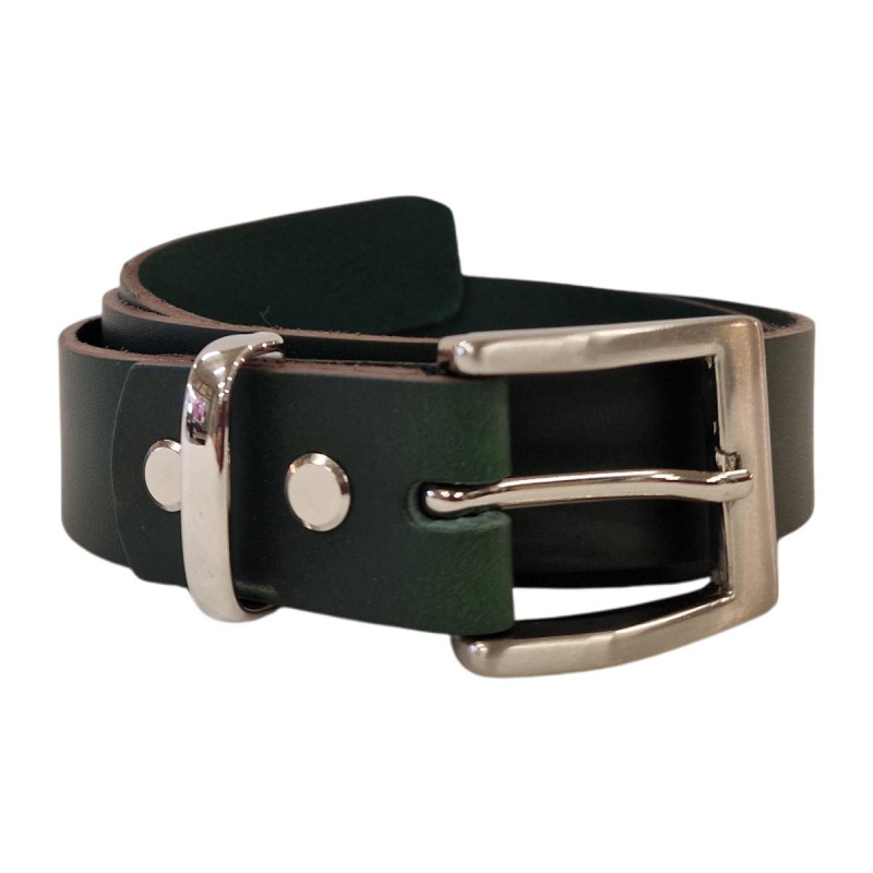Ceinture équestre Extensible Free Ride - Vert Foncé, élastique, Boucle Snaffle, Unisexe, Neuve