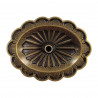 Concho oval,  laiton vieillit , Tucker