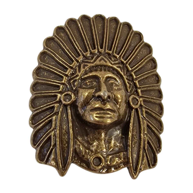 Concho Amérindien, tête d'indien, Tucker