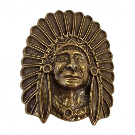 Concho Amérindien, tête d'indien, Tucker