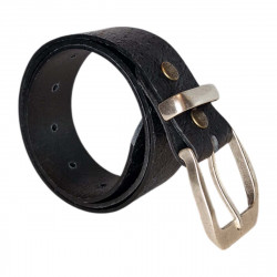 Ceinture large embossée motif roses, Tucker