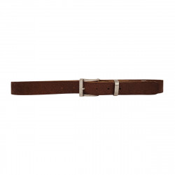 Ceinture souple embossée, cuir de vachette couleur fauve, Tucker