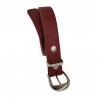 Ceinture cuir de buffle, couleur rouge grenat, Tucker
