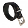Ceinture cuir de buffle noir, souple et robuste, Tucker