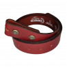 Ceinture rouge en cuir de buffle Tucker