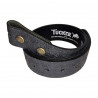 Ceinture cuir de taureau, motifs roses,  Tucker