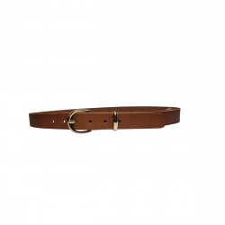 Ceinture cuir de vachette Française, couleur caramel, pleine fleur, Tucker