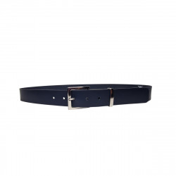 Ceinture cuir bleu marine, artisanat  Français Tucker