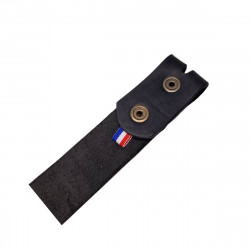La ceinture Française noire souple cuir de taureau,  Atelier Tucker, Sevrier74