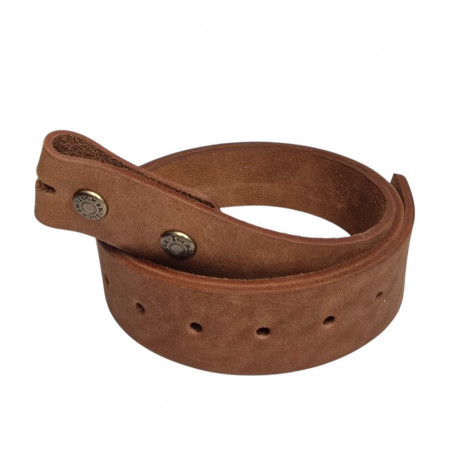 Ceinture cuir véritable, souple, solide, couleur naturel, Tucker
