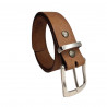 Ceinture cuir véritable, souple, solide, couleur naturel, Tucker
