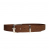 Ceinture cuir véritable, souple, solide, couleur naturel, Tucker