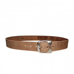 Ceinture homme cuir souple, couleur caramel. Idée cadeau personnalisée. Fait main, Tucker