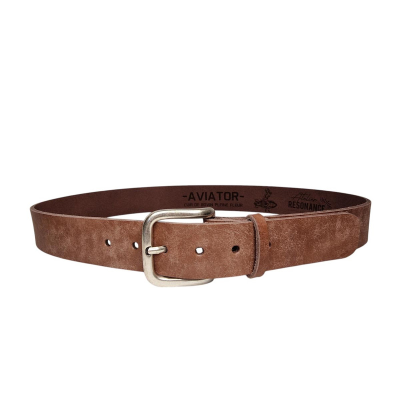 Ceinture homme cuir marron, Tucker. Ceinture personnalisée, idée cadeau
