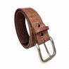 Ceinture homme cuir marron, Tucker. Ceinture personnalisée, idée cadeau