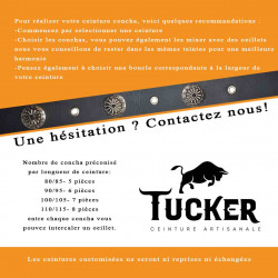 Concho et imitation turquoise, Tucker