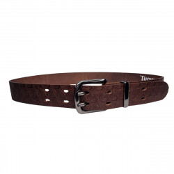 Ceinture cuir solide, marron. Artisan du cuir Tucker