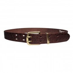 Ceinture cuir solide, marron. Artisan du cuir Tucker