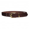 Ceinture cuir solide, marron. Artisan du cuir Tucker