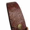 Ceinture cuir solide, marron. Artisan du cuir Tucker