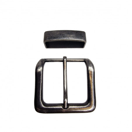 boucle de ceinture anthracite, Tucker
