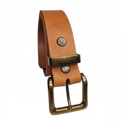 Ceinture cuir de buffle, couleur cognac, Tucker