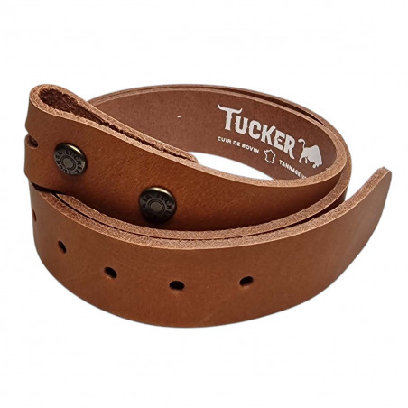 Ceinture cuir de buffle, couleur cognac, Tucker