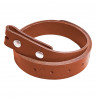 Ceinture cuir de vachette marron Tucker