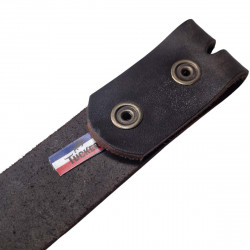 La ceinture Française souple cuir de taureau,  premium, Tucker