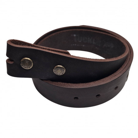 La ceinture Française noire souple cuir de taureau,  Atelier Tucker, Sevrier74
