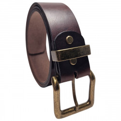 Ceinture homme cuir double ardillon,  Tucker. Cadeau original