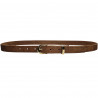 Ceinture fine  cuir femme motifs tigre. Tucker