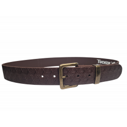 Ceinture marron motifs Roses , ceintures embossées, Tucker