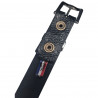 Ceinture motifs Roses noires, ceintures embossées, ceinture style rock, Tucker