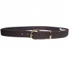 Ceinture marron motifs Roses, ceintures embossées, ceinture style rock, Tucker