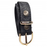 Ceinture cuir de buffle noir, Tucker