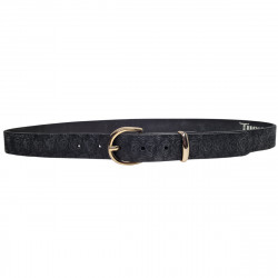 Ceinture cuir de buffle noir, Tucker