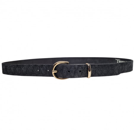 Ceinture cuir de buffle noir, Tucker