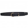 Ceinture cuir de buffle noir, Tucker