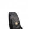 La ceinture Française noire souple cuir de taureau,  Atelier Tucker, Sevrier74